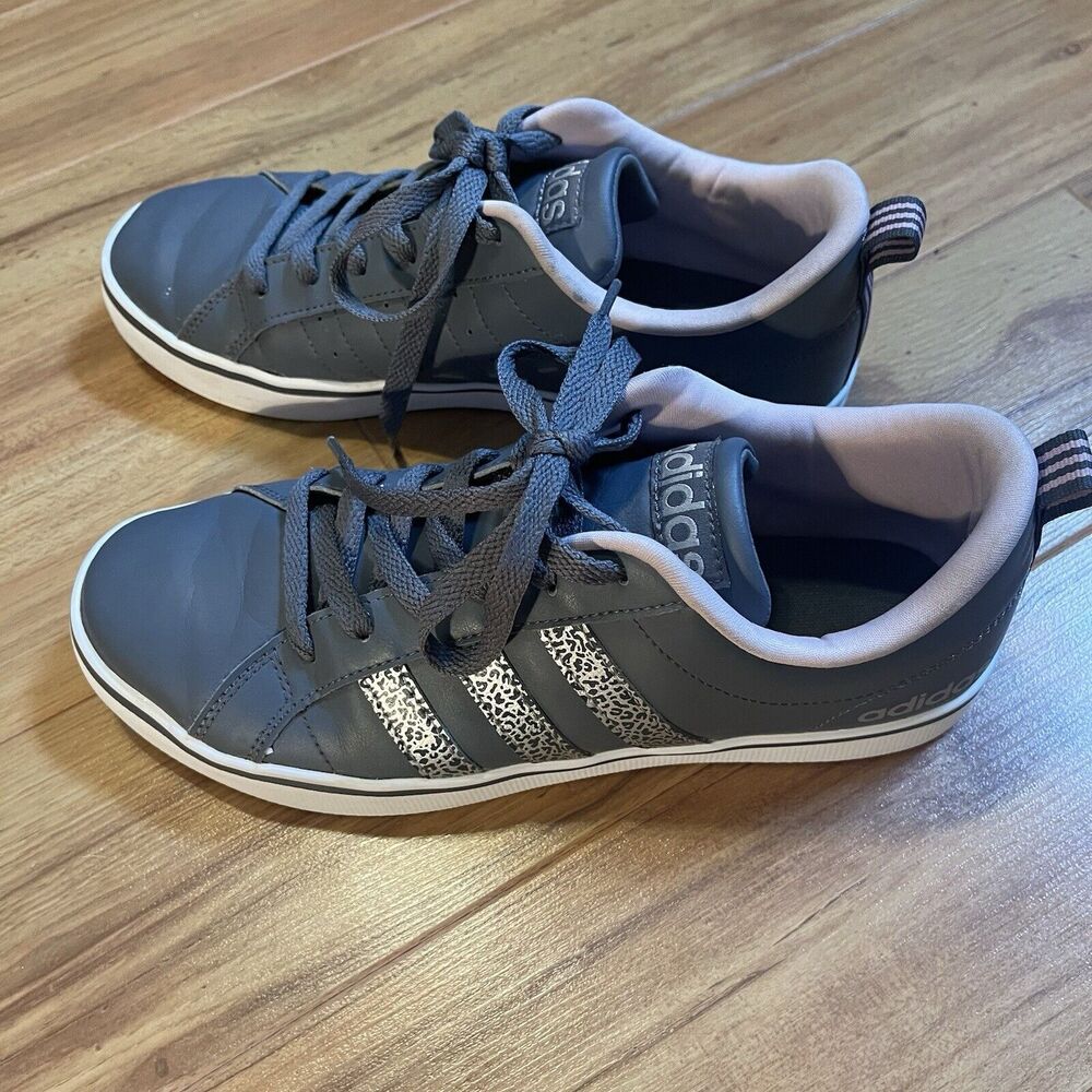 Women’s Adidas, Sneakers, Gray, Pink, Shoes, Causal, Size 8